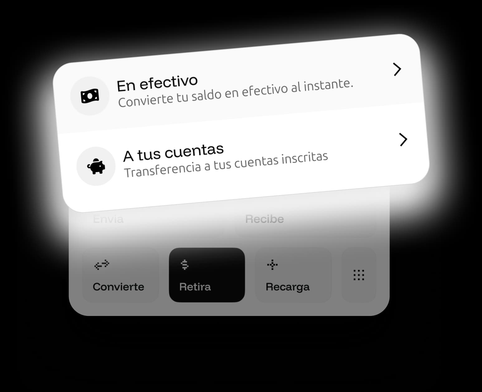 Recibe dinero global ó Recarga